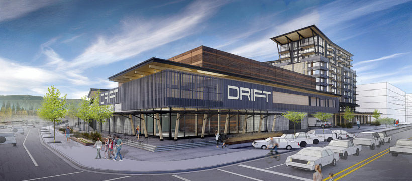 drift with logo
